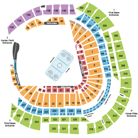 loanDepot park Winter Classic Seating Chart